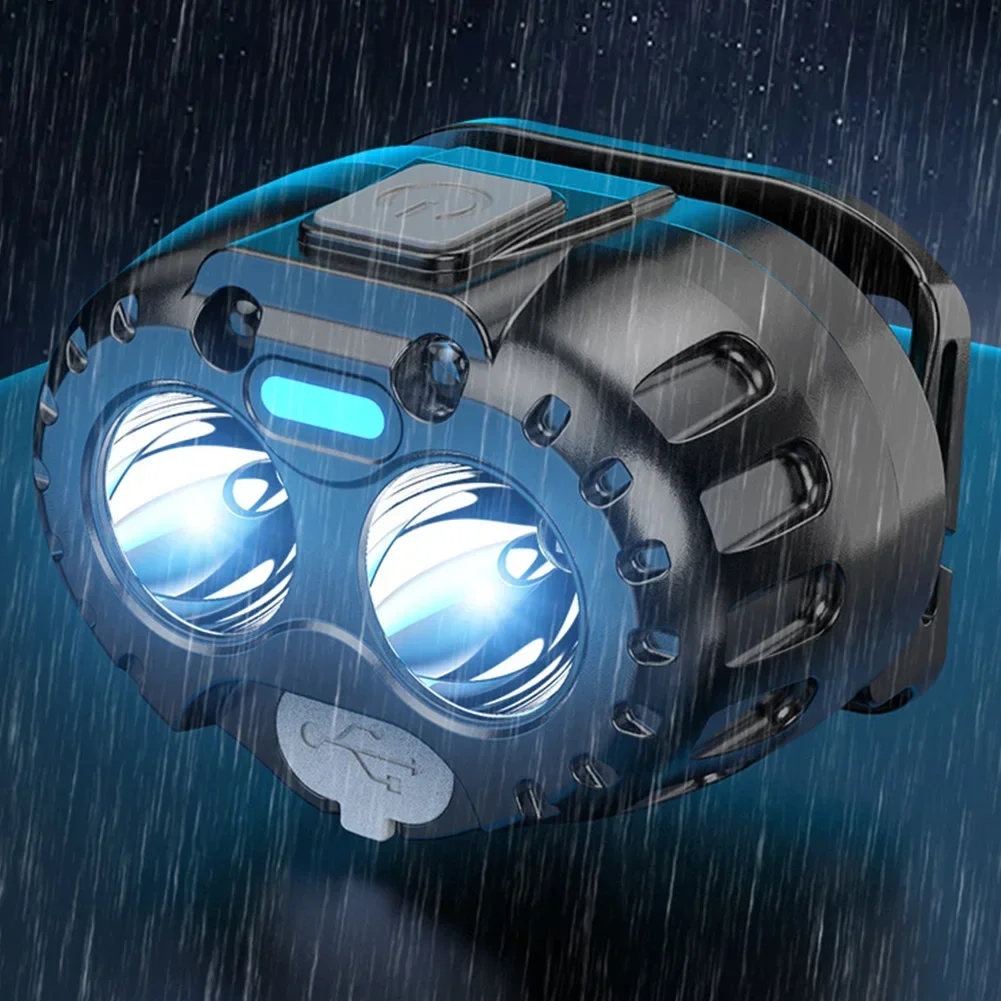 強力な LED ヘッドランプ IPX4 防水緊急ヘッド懐中電 - Headlamp のレビューと価格
