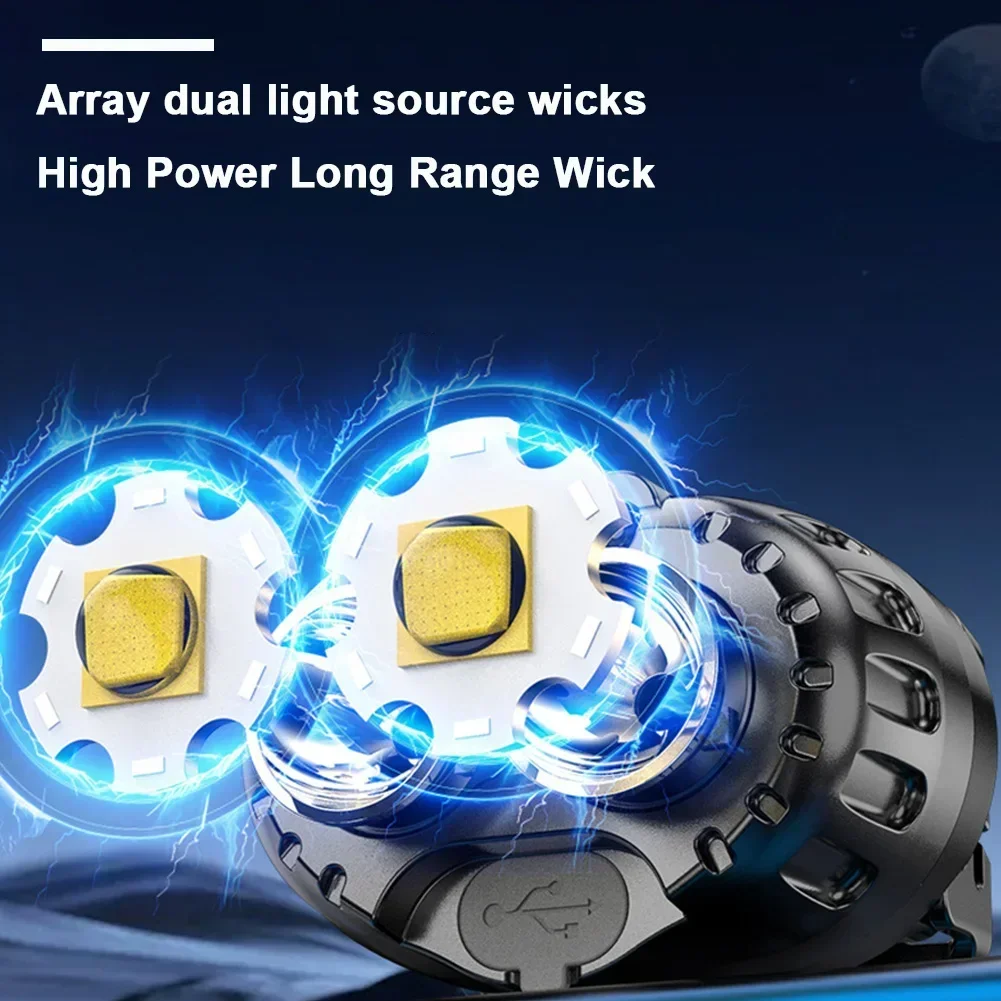 強力な LED ヘッドランプ IPX4 防水緊急ヘッド懐中電 - Headlamp のレビューと価格