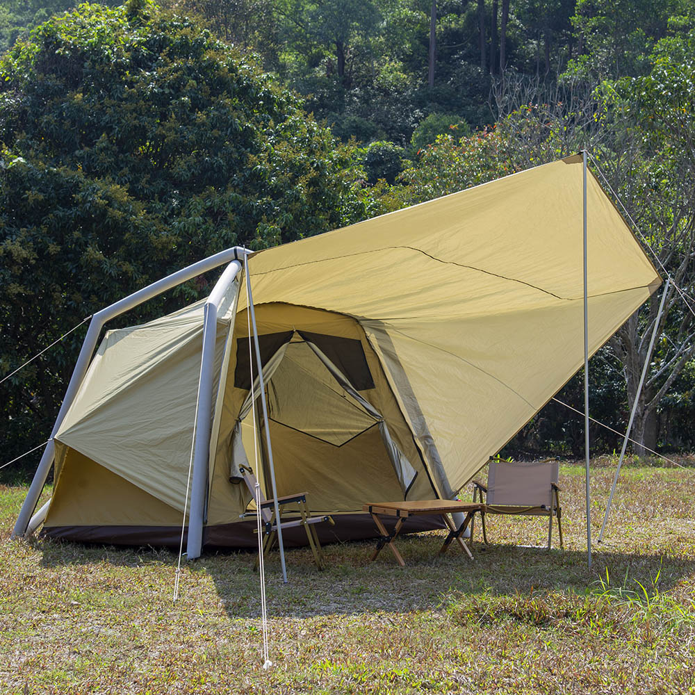 超軽量ブラックキャンプテント、クイック自動開閉式2-in-1 - Outdoor Camping Furniture のレビューと価格