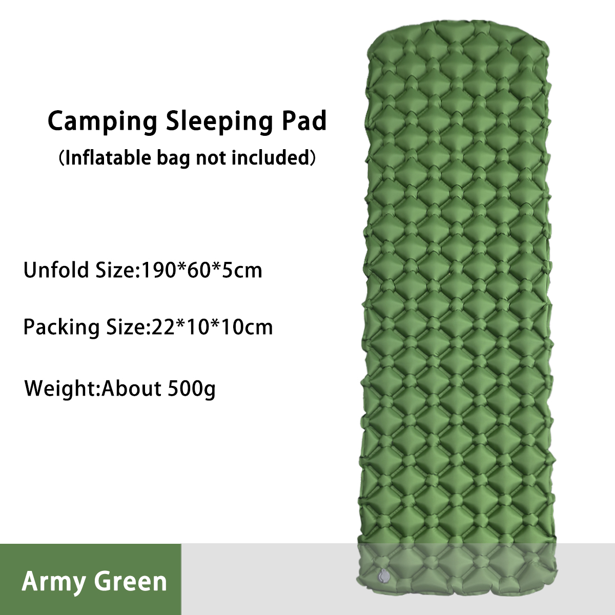 キャンプ用インフレータブルマットレス テント用折りたたみキャ - Outdoor Camping Mattress のレビューと価格