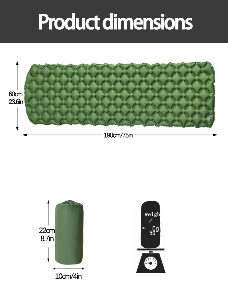 キャンプ用インフレータブルマットレス テント用折りたたみキャ - Outdoor Camping Mattress のレビューと価格