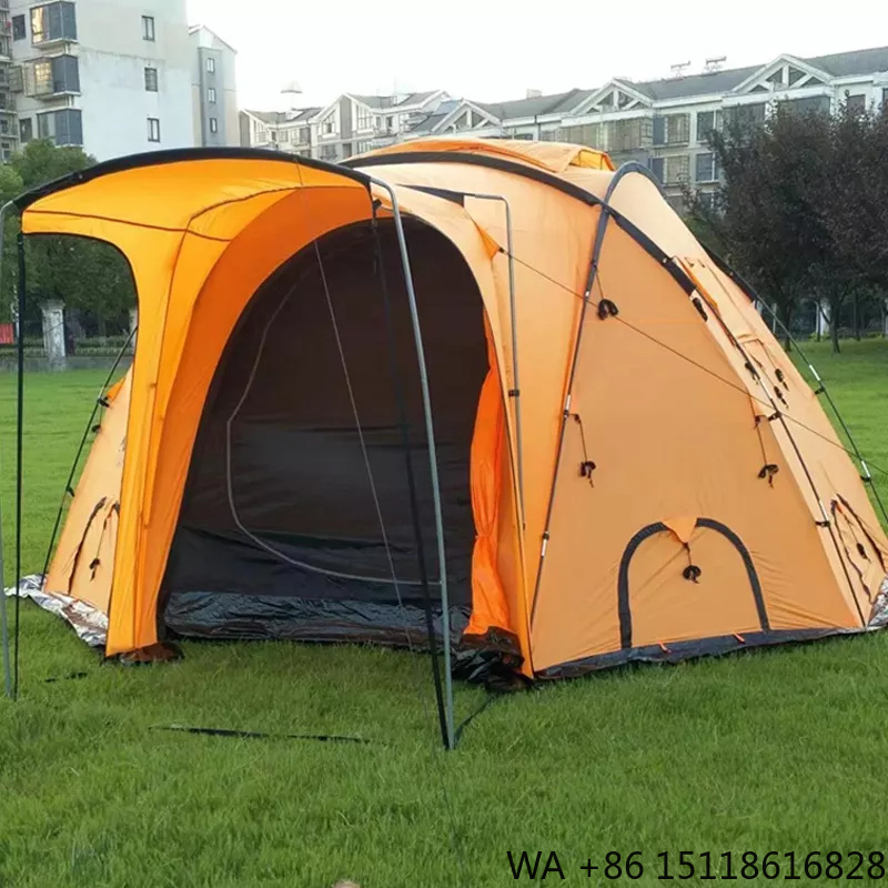 ファミリーサイズ5～8人用3シーズン防水ダブルレイヤーキャン - Outdoor Camping Tent Waterproof のレビューと価格